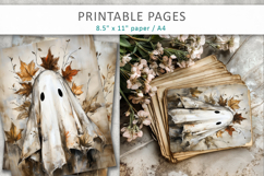 ghost vintage illustrations, halloween pages Product Image 5