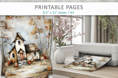 vintage illustrations, junk journal pages Product Image 4