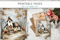 vintage illustrations, junk journal pages Product Image 6