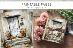 halloween junk journal pages, grunge scrapbook Product Image 4