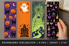 Halloween bookmarks printable sublimation bookmark design Product Image 1