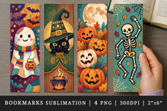 Halloween bookmarks printable sublimation bookmark design Product Image 1