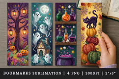 Halloween bookmarks printable sublimation bookmark design Product Image 1