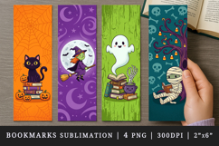 Halloween bookmarks printable sublimation bookmark design Product Image 1