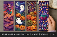 Halloween bookmarks printable sublimation bookmark design Product Image 1