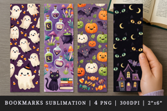 Halloween bookmarks printable sublimation bookmark design Product Image 1