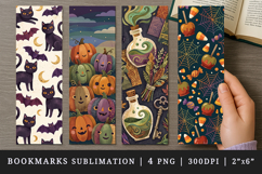 Halloween bookmarks printable sublimation bookmark design Product Image 1