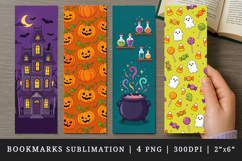 Halloween bookmarks printable sublimation bookmark design Product Image 1
