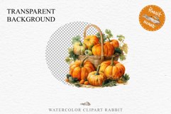 Halloween Pumpkin Basket Spooky Clipart PNG Scrapbooking Art Fairy Tale Image Watercolor Transparent Print illustration sublimation creepy printable digital