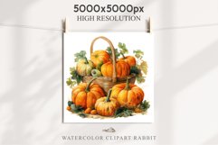 Halloween Pumpkin Basket Spooky Clipart PNG Scrapbooking Art Fairy Tale Image Watercolor Transparent Print illustration sublimation creepy printable digital