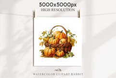 Halloween Pumpkin Basket Spooky Clipart PNG Scrapbooking Art Fairy Tale Image Watercolor Transparent Print illustration sublimation creepy printable digital