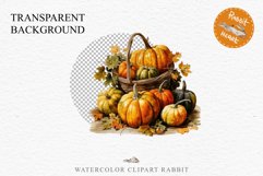Halloween Pumpkin Basket Spooky Clipart PNG Scrapbooking Art Fairy Tale Image Watercolor Transparent Print illustration sublimation creepy printable digital