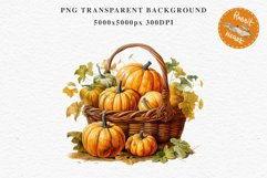 Halloween Pumpkin Basket Spooky Clipart PNG Scrapbooking Art Fairy Tale Image Watercolor Transparent Print illustration sublimation creepy printable digital