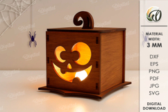 Halloween pumpkin candle holders Bundle Laser Cut Product Image 9