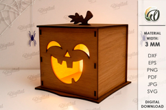 Halloween pumpkin candle holders Bundle Laser Cut Product Image 10