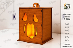 Halloween pumpkin candle holders Bundle Laser Cut Product Image 11