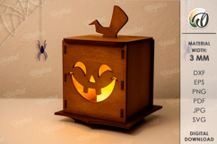 Halloween pumpkin candle holders Bundle Laser Cut Product Image 12