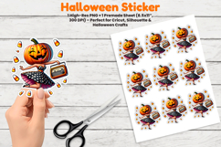 Halloween Sticker, Pumpkin Candy Corn PNG, Halloween PNG, Candy Corn Sticker, Cute Pumpkin Sticker, Spooky Sticker Design, Halloween Candy Sticker, Printable Halloween Stickers, Cricut Halloween Design, Halloween Sublimation