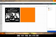 Happy Halloween Card SVG | Halloween Paper Cut Design Product Image 3