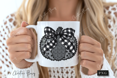 Halloween Lace Pumpkin PNG Product Image 2