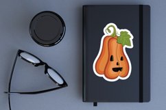 Halloween Pumpkin sticker Bundle, Halloween Stickers Product Image 3