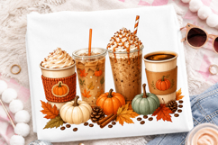 Halloween Pumpkin Coffee PNG Product Image 2