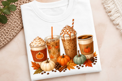 Halloween Pumpkin Coffee PNG Product Image 4