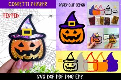 Halloween Pumpkin Confetti Shaker, 3D Pumpkin Cake Topper Product Image 1