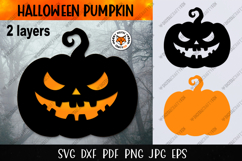 Halloween Pumpkin SVG, Jack O Lantern SVG, Pumpkin Paper Cut Product Image 1