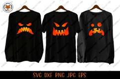 Halloween Face SVG, Pumpkin Face Cut File SVG Product Image 2