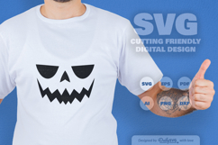 Halloween Pumpkin Face SVG Product Image 1