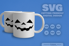 Halloween Pumpkin Face SVG Product Image 1