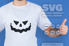 Halloween Pumpkin Face SVG Product Image 1