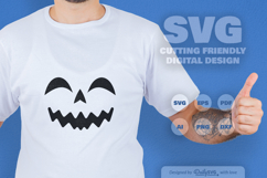 Halloween Pumpkin Face SVG Product Image 2