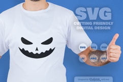 Halloween Pumpkin Face SVG Product Image 1