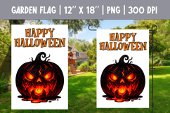 Halloween Garden Flag Sublimation Bundle | Spooky Pumpkin Product Image 4