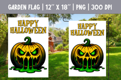 Halloween Garden Flag Sublimation Bundle | Spooky Pumpkin Product Image 5
