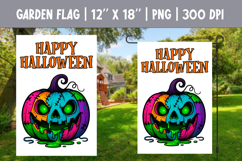 Halloween Garden Flag Sublimation Bundle | Spooky Pumpkin Product Image 6