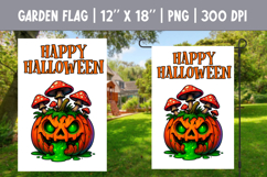 Halloween Garden Flag Sublimation Bundle | Spooky Pumpkin Product Image 9