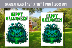 Halloween Garden Flag Sublimation Bundle | Spooky Pumpkin Product Image 14
