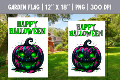 Halloween Garden Flag Sublimation Bundle | Spooky Pumpkin Product Image 13
