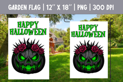 Halloween Garden Flag Sublimation Bundle | Spooky Pumpkin Product Image 12