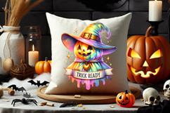 halloween pumpkin ghost trick ready png, cute halloween ghost pumpkin clipart, trick or treat ghost pastel design, kawaii halloween ghost printable, halloween pumpkin ghost sublimation, spooky cute halloween clipart, halloween trick ready ghost png, pumpk