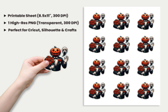 Halloween Sticker, Pumpkin Head Sticker, Ghostface Flowers PNG, Scary Pumpkin Sticker, Halloween PNG, Spooky Sticker Design, Horror Halloween Sticker, Printable Halloween Stickers, Cricut Halloween Design, Halloween Sublimation