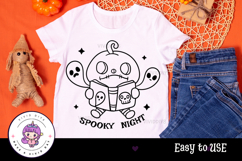 Halloween pumpkin svg kawaii clipart Bookish svg cartoon Product Image 2