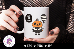 Halloween Pumpkin jack o lanter kawaii clipart spooky cute Product Image 2