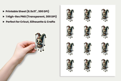 Halloween Sticker, Pumpkin Jester PNG, Halloween PNG, Creepy Jester Sticker, Jack O Lantern Jester, Gothic Halloween Sticker, Spooky Sticker Design, Printable Halloween Stickers, Cricut Halloween Design, Halloween Sublimation