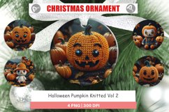Christmas Ornaments Pumpkin Knitted Product Image 1