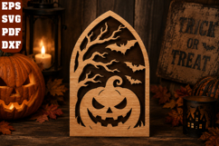 Halloween Pumpkin Laser Cut SVG Product Image 1