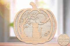 Halloween Pumpkin Laser Cut SVG Product Image 1
